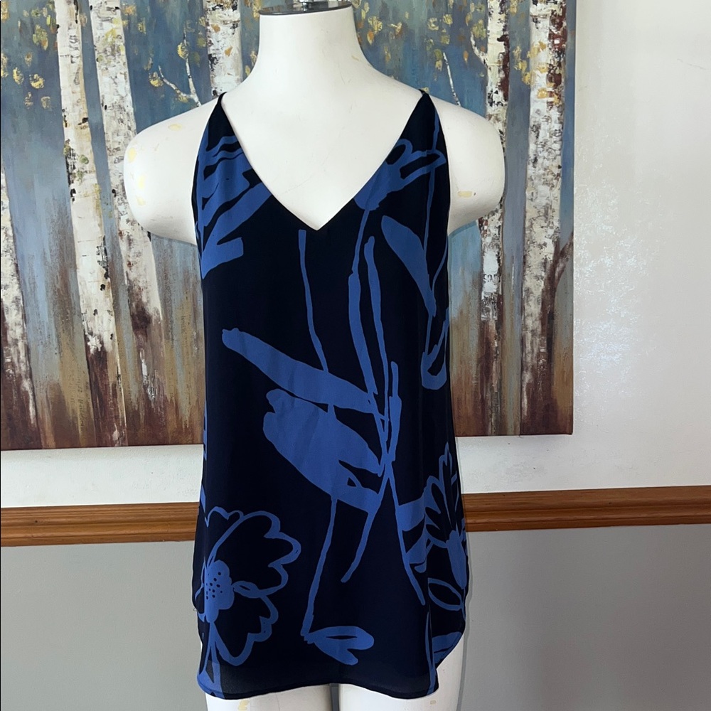 Loft Navy Floral Women's Top